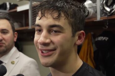 Matt Poitras on FIRST 2 Career NHL Goals in Bruins Win vs Ducks