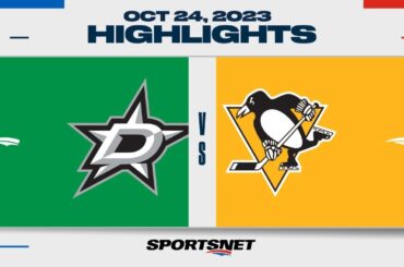 NHL Highlights | Stars vs. Penguins - October 24, 2023