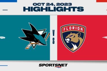 NHL Highlights | Sharks vs. Panthers - October 24, 2023