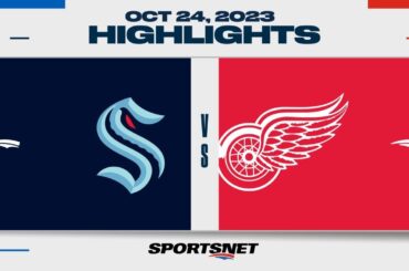 NHL Highlights | Kraken vs. Red Wing - October 24, 2023