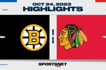 NHL Highlights | Bruins vs. Blackhawks - October 24, 2023