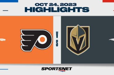 NHL Highlights | Flyers vs. Golden Knights - October 24, 2023