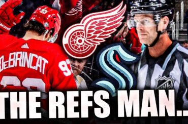 RED WINGS GET SCREWED BY THE REFS + DYLAN LARKIN TIES JACK HUGHES (Detroit VS Seattle Kraken) NHL