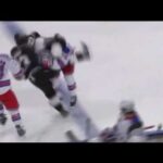 Michael Del Zotto nails Dustin Brown