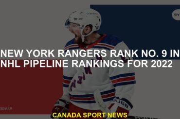 New York Rangers are classified n ° 9 in the NHL pipelines for 2022