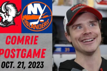 Eric Comrie Postgame Interview vs New York Islanders (10/21/2023)