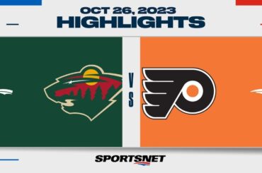 NHL Highlights | Wild vs. Flyers - October 26, 2023