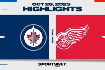 NHL Highlights | Jets vs. Red Wings - October 26, 2023