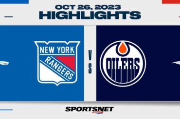 NHL Highlights | Rangers vs. Oilers - October 26, 2023