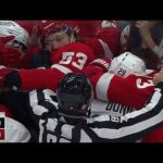 Detroit Red Wings Vs Seattle Kraken Scrum