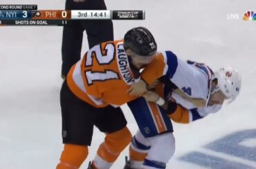 Jean-Gabriel Pageau Drops The Gloves With Scott Laughton