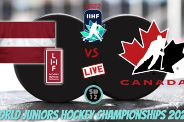 🔴LATVIA vs. CANADA - Live wjc 2022 - IIHF World Juniors - Play by play 08/10