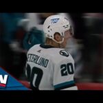 Sharks' Eklund Makes Sneaky Pass Behind The Net to Give Zetterlund Easy Goal vs. Panthers