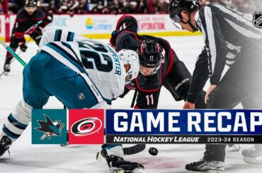 Sharks @ Hurricanes 10/27 | NHL Highlights 2023