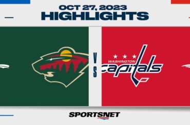 NHL Highlights | Wild vs. Capitals - October 27, 2023