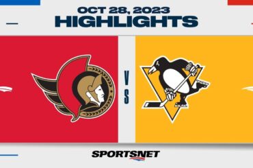 NHL Highlights | Senators vs. Penguins - October 28, 2023