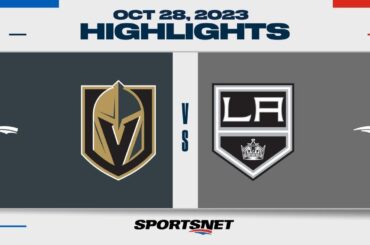 NHL Highlights | Golden Knights vs. Kings - October 28, 2023