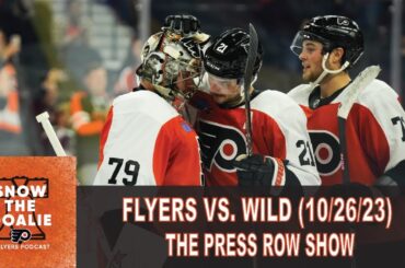 Philadelphia Flyers vs. Minnesota Wild (10/26/23) - The Press Row Show: Pregame, INTs, Postgame