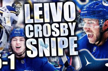 JOSH LEIVO W/ CROSBY SNIPE / ADAM GAUDETTE SCORES / PETTERSSON PASS / VIRTANEN GETS 11 (Canucks 5-1)