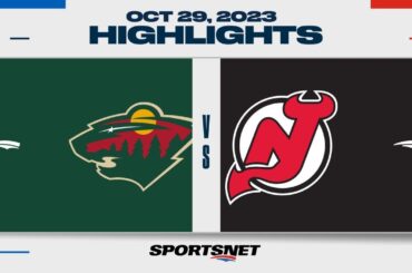 NHL Highlights | Wild vs. Devils - October 29, 2023