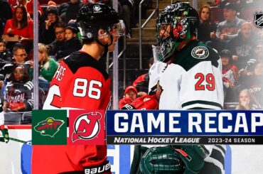 Wild @ Devils 10/29 | NHL Highlights 2023