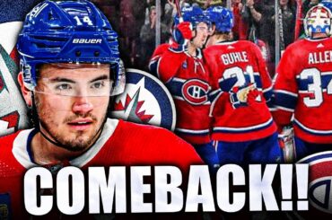 HUGE HABS COMEBACK: WELCOME BACK KAIDEN GUHLE & JOEL ARMIA (Montreal Canadiens VS Winnipeg Jets) NHL