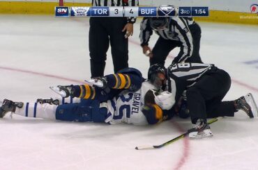 hit and fight 3rd period Buffalo Toronto Sept 21 2019 4k