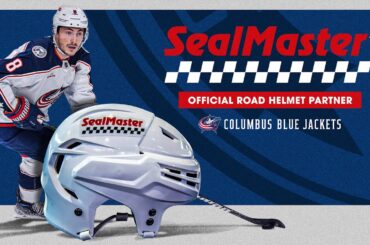 SealMaster announced as Columbus Blue Jackets new road helmet partner for the 2023-24 NHL season 🏒