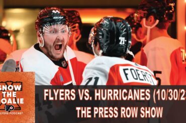 Philadelphia Flyers vs. Carolina Hurricanes (10/30/23) - The Press Row Show: Pregame, INTs, Postgame