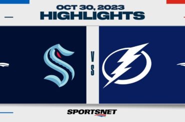 NHL Highlights | Kraken vs. Lightning - October 30, 2023