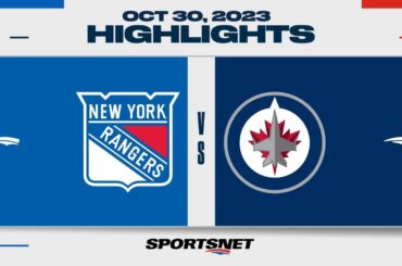 NHL Highlights | Rangers vs. Jets - October 30, 2023