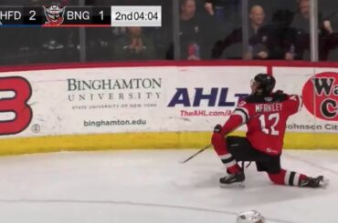 2.28.20 Studenic with crazy important goals! Binghamton Devils WIN!