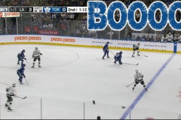 Toronto fans boo as LA has 2mins of zone time