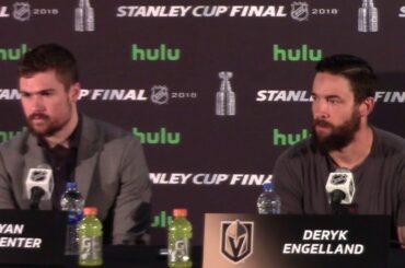 Golden Knights Ryan Carpenter, Deryk Engelland Presser 6/3