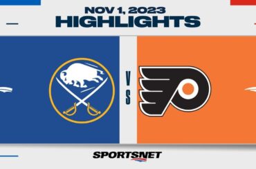 NHL Highlights | Sabres vs. Flyers - November 1, 2023