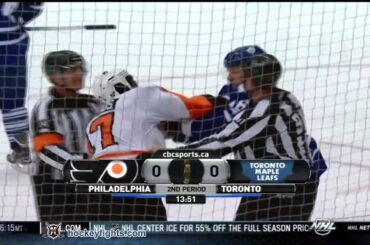 Wayne Simmonds vs Joey Crabb Mar 10, 2012