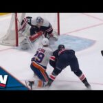 Islanders' Brock Nelson Snaps On One Knee For Team's Third Goal In Five Shots