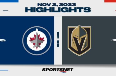 NHL Highlights | Jets vs. Golden Knights - November 2, 2023