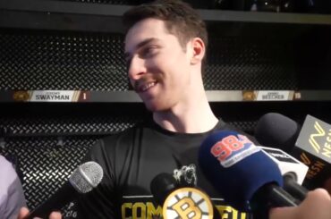 Jeremy Swayman on Bruins Win vs Maple Leafs in Shootout