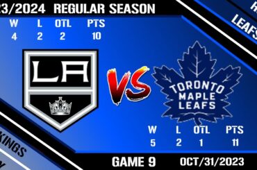 NHL Full Game Reactions  10/31/2023 LA Kings @ Toronto Maple Leafs