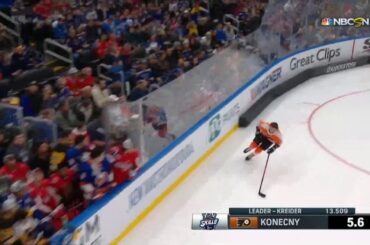 Travis Konecny In The Fastest Skater Competition