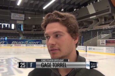 Fargo Force Player Spotlight October 17 - #25 Gage Torrel