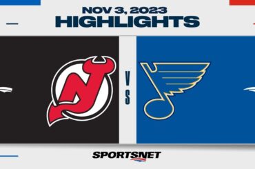 NHL Highlights | Devils vs. Blues - November 3, 2023