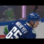 Ilya Mikheyev scores vs Blues from Pettersson and Kuzmenko's passes (27 oct 2023)