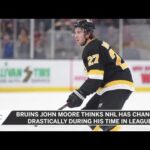 Bruins John Moore Thinks NHL Has Evolved During His Time In League