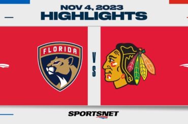 NHL Highlights | Panthers vs. Blackhawks - November 4, 2023