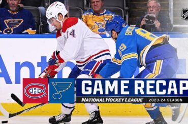 Canadiens @ Blues 11/4 | NHL Highlights 2023