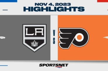 NHL Highlights | Kings vs. Flyers - November 4, 2023