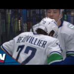 Anthony Beauvillier Picks Top Corner To Score Canucks' 10TH GOAL Of Game