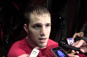 Riley Sheahan Red Wings Center Postgame